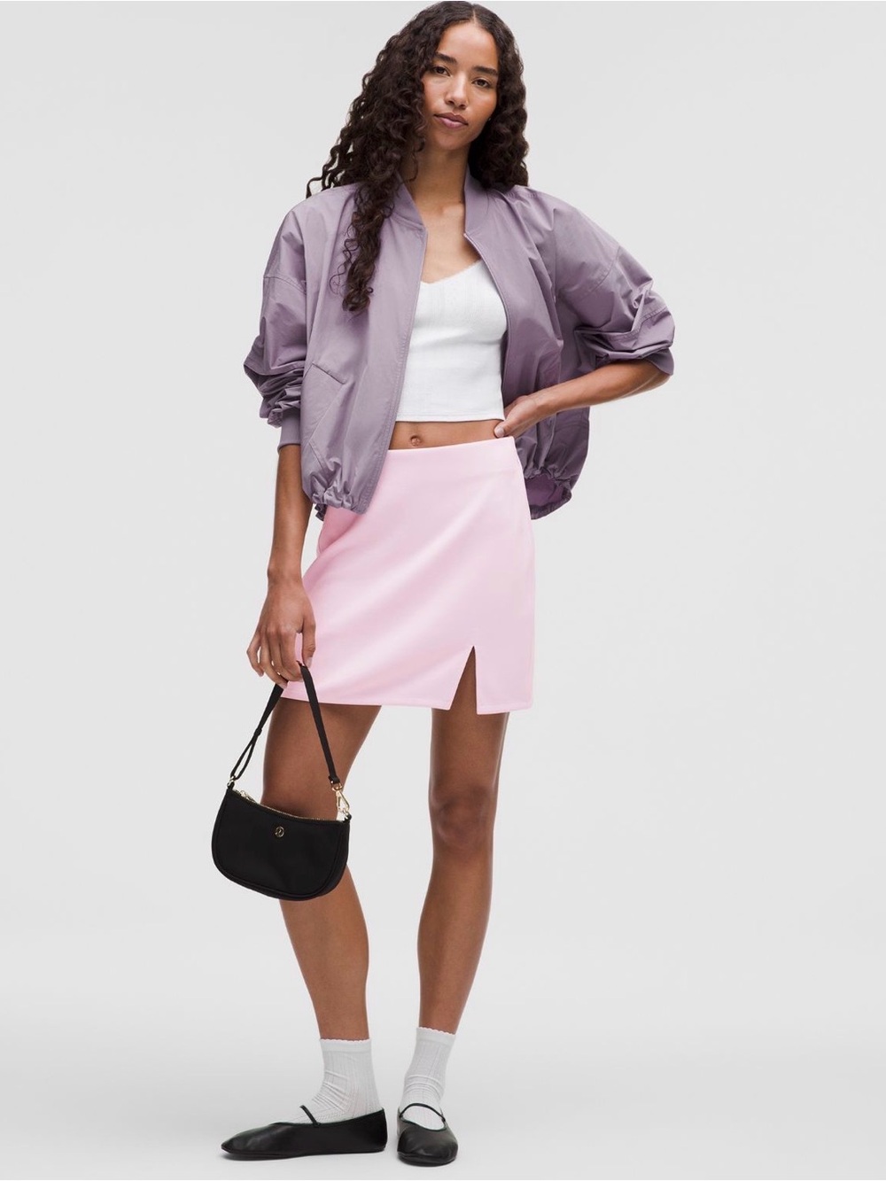 NWT lululemon softstreme high rise mini skirt